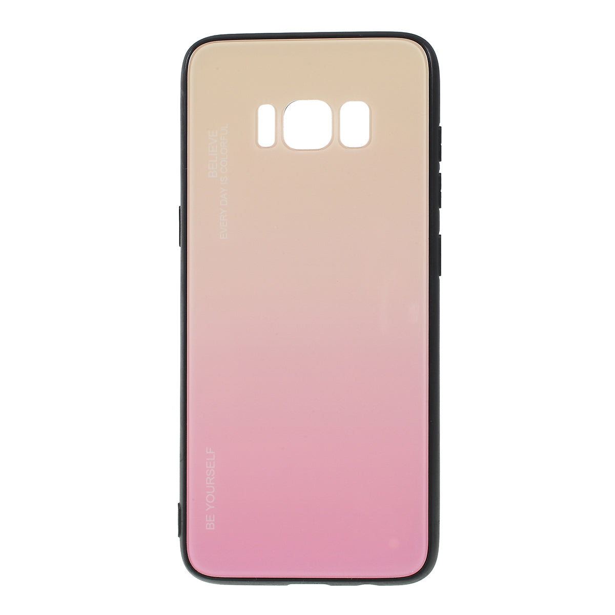 Gradient Color Glass + PC + TPU Phone Case for Samsung Galaxy S8 G950