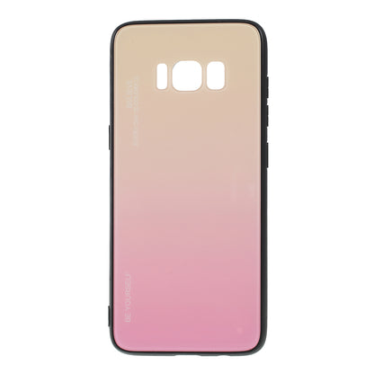 Gradient Color Glass + PC + TPU Phone Case for Samsung Galaxy S8 G950