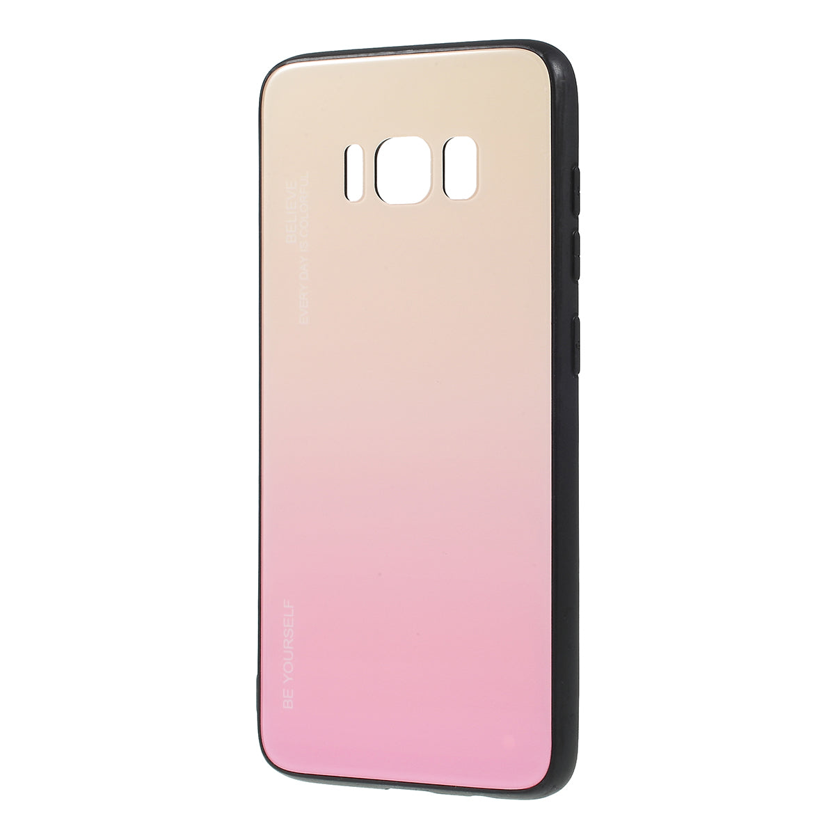 Gradient Color Glass + PC + TPU Phone Case for Samsung Galaxy S8 G950