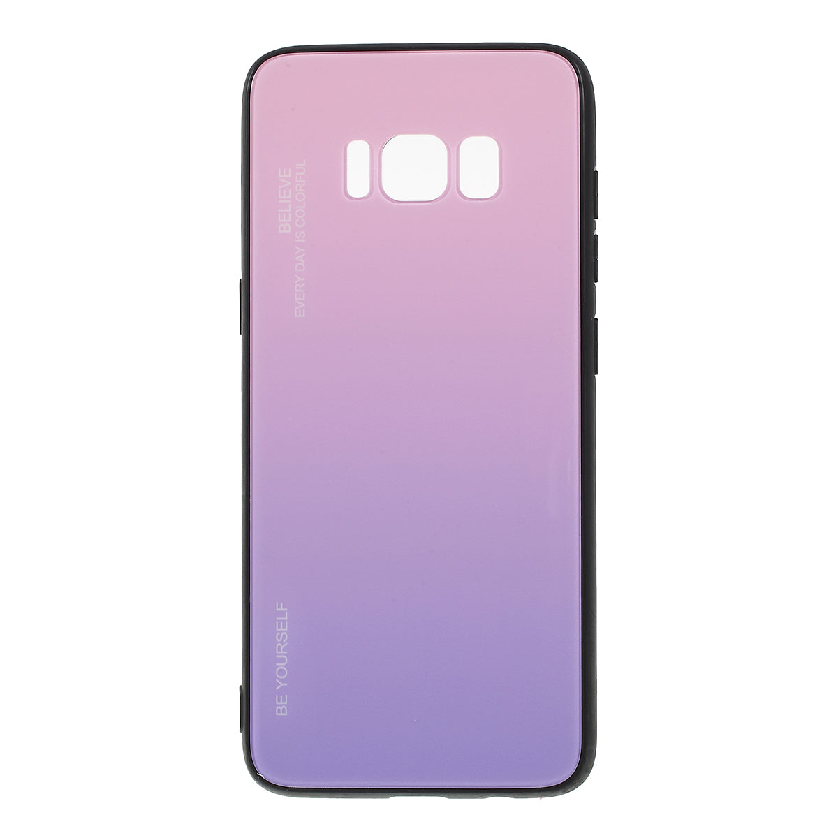 Gradient Color Glass + PC + TPU Phone Case for Samsung Galaxy S8 G950