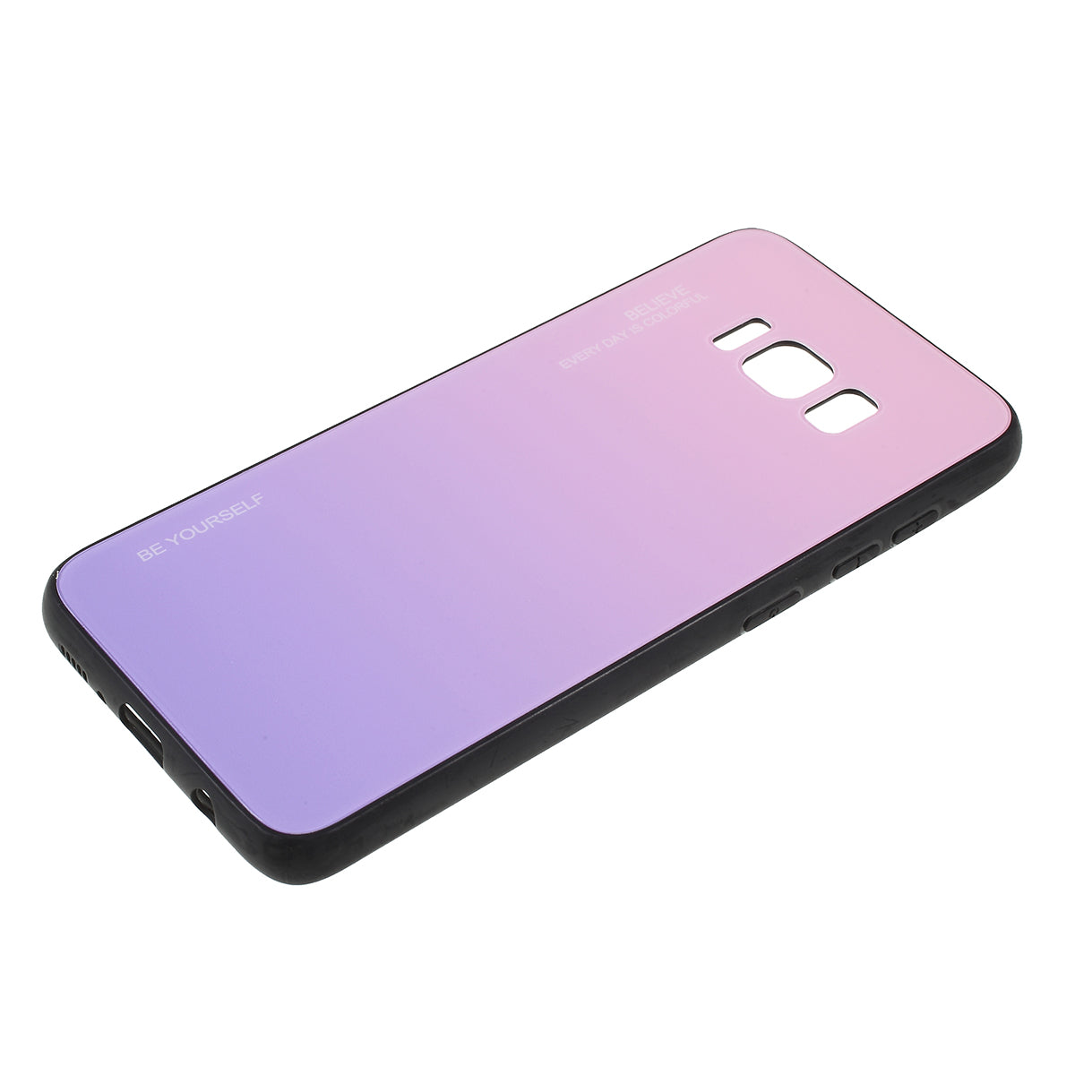 Gradient Color Glass + PC + TPU Phone Case for Samsung Galaxy S8 G950