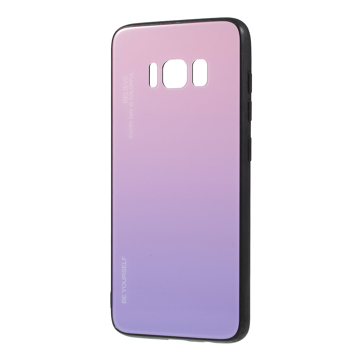 Gradient Color Glass + PC + TPU Phone Case for Samsung Galaxy S8 G950