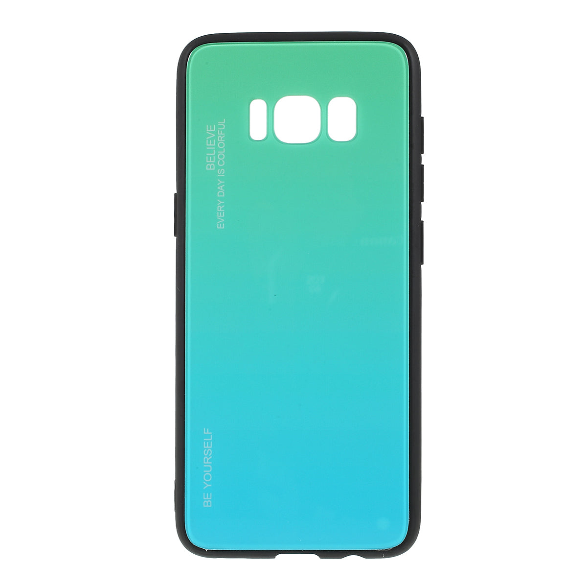 Gradient Color Glass + PC + TPU Phone Case for Samsung Galaxy S8 G950