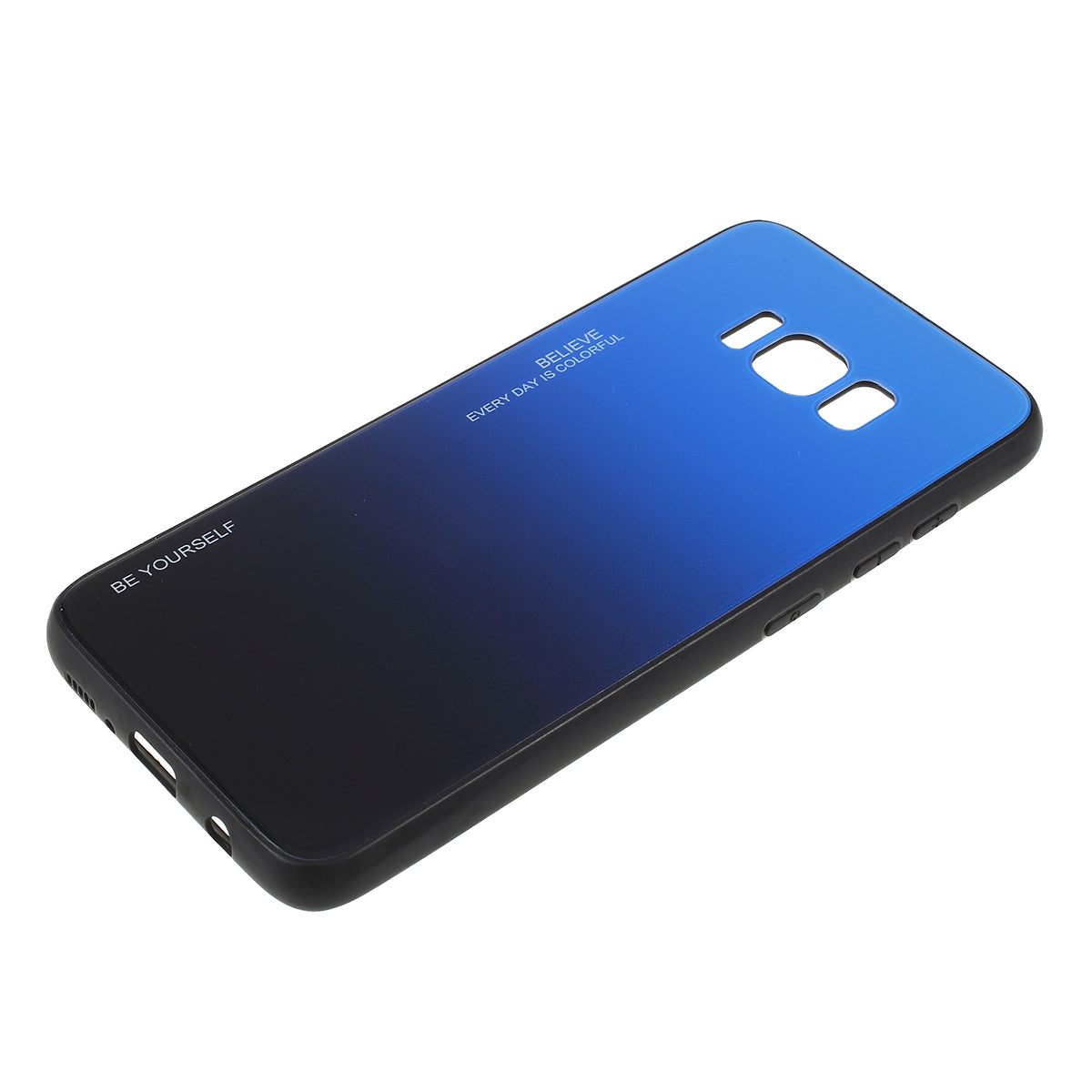 Gradient Color Glass + PC + TPU Phone Case for Samsung Galaxy S8 G950