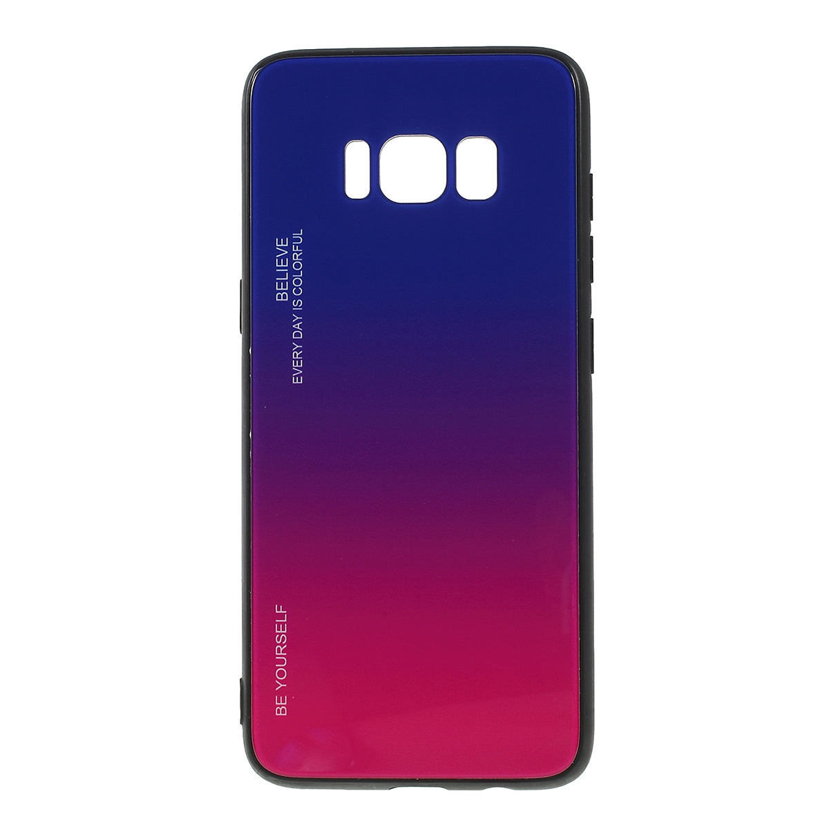 Gradient Color Glass + PC + TPU Phone Case for Samsung Galaxy S8 G950