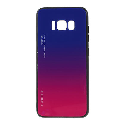Gradient Color Glass + PC + TPU Phone Case for Samsung Galaxy S8 G950