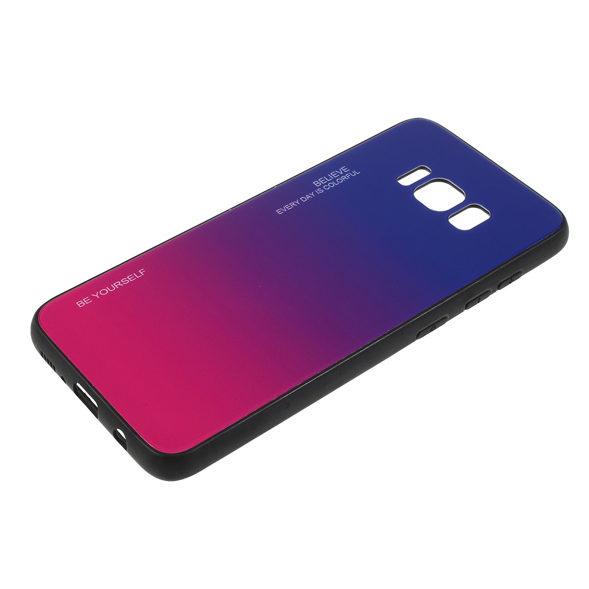 Gradient Color Glass + PC + TPU Phone Case for Samsung Galaxy S8 G950