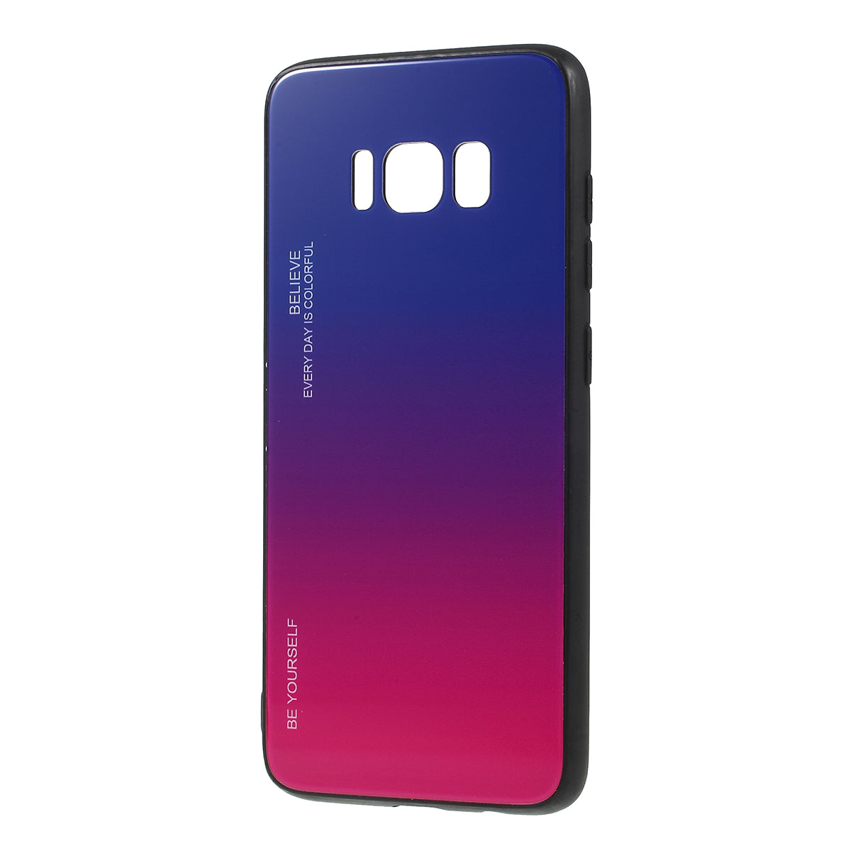 Gradient Color Glass + PC + TPU Phone Case for Samsung Galaxy S8 G950