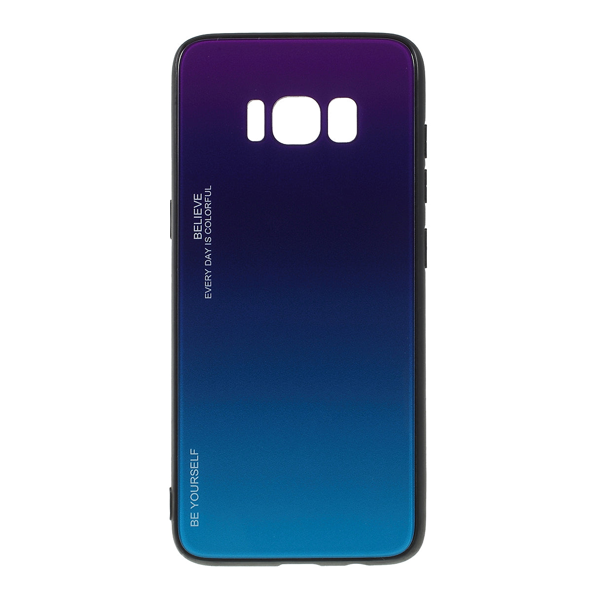 Gradient Color Glass + PC + TPU Phone Case for Samsung Galaxy S8 G950