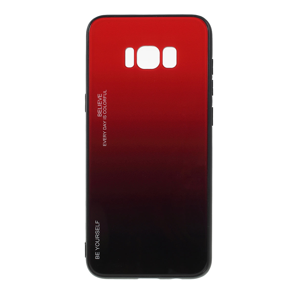 Gradient Color Glass + PC + TPU Phone Case for Samsung Galaxy S8 Plus G955