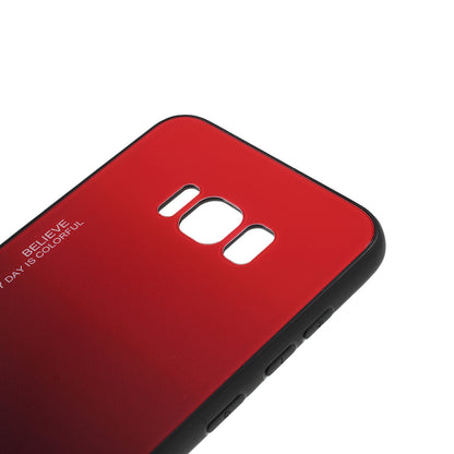 Gradient Color Glass + PC + TPU Phone Case for Samsung Galaxy S8 Plus G955