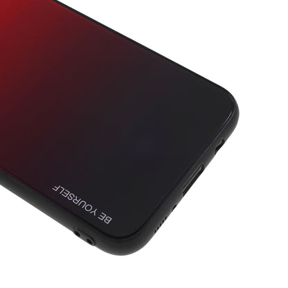 Gradient Color Glass + PC + TPU Phone Case for Samsung Galaxy S8 Plus G955
