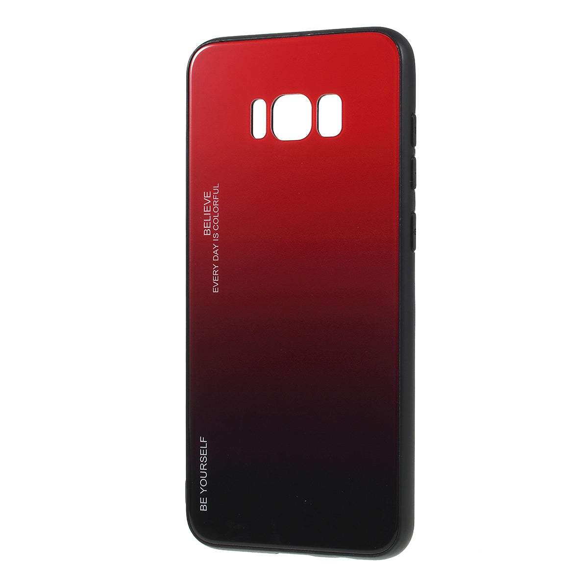 Gradient Color Glass + PC + TPU Phone Case for Samsung Galaxy S8 Plus G955