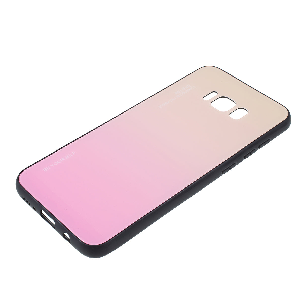Gradient Color Glass + PC + TPU Phone Case for Samsung Galaxy S8 Plus G955