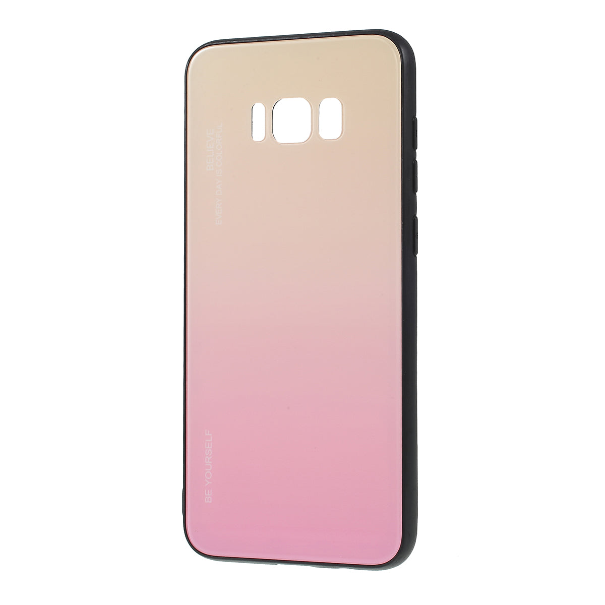Gradient Color Glass + PC + TPU Phone Case for Samsung Galaxy S8 Plus G955