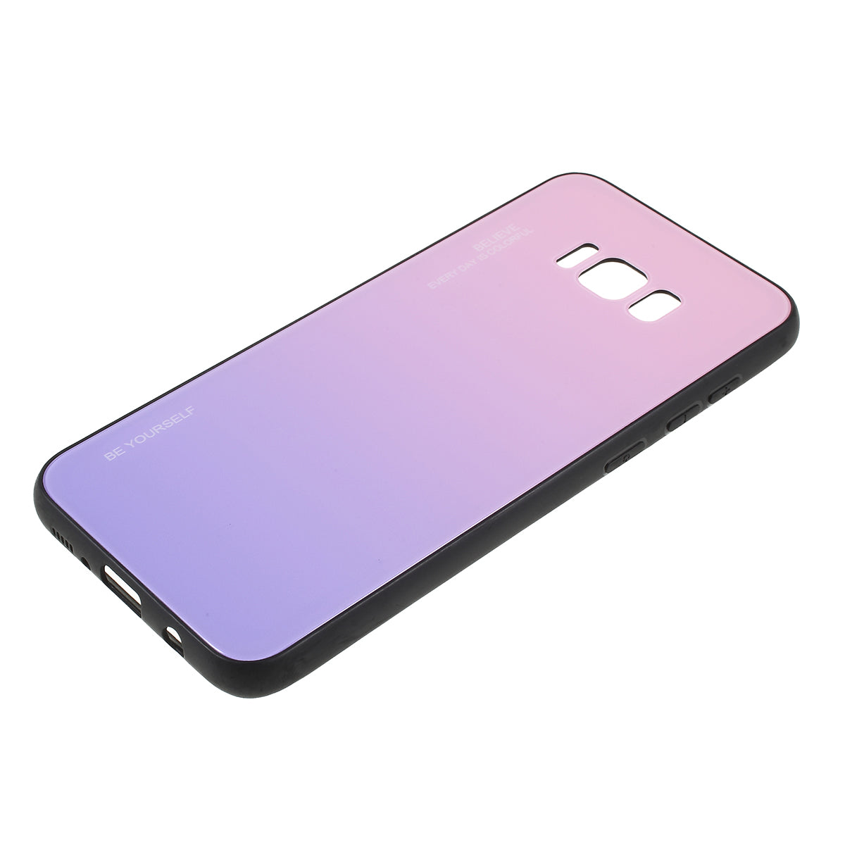Gradient Color Glass + PC + TPU Phone Case for Samsung Galaxy S8 Plus G955