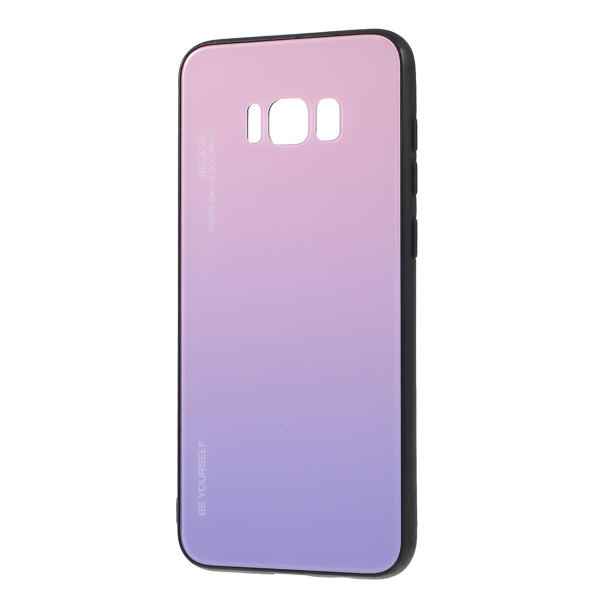 Gradient Color Glass + PC + TPU Phone Case for Samsung Galaxy S8 Plus G955