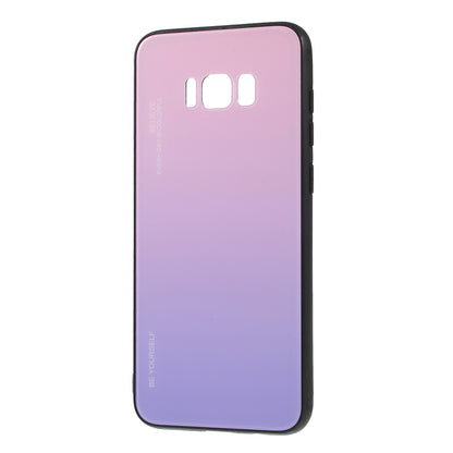 Gradient Color Glass + PC + TPU Phone Case for Samsung Galaxy S8 Plus G955