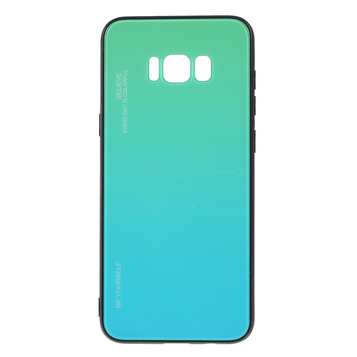 Gradient Color Glass + PC + TPU Phone Case for Samsung Galaxy S8 Plus G955