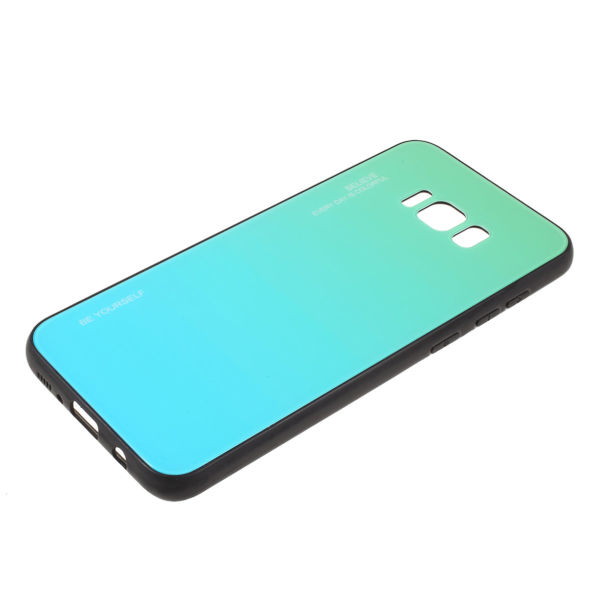 Gradient Color Glass + PC + TPU Phone Case for Samsung Galaxy S8 Plus G955