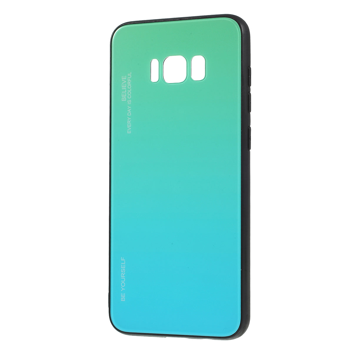 Gradient Color Glass + PC + TPU Phone Case for Samsung Galaxy S8 Plus G955