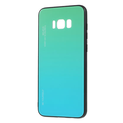 Gradient Color Glass + PC + TPU Phone Case for Samsung Galaxy S8 Plus G955