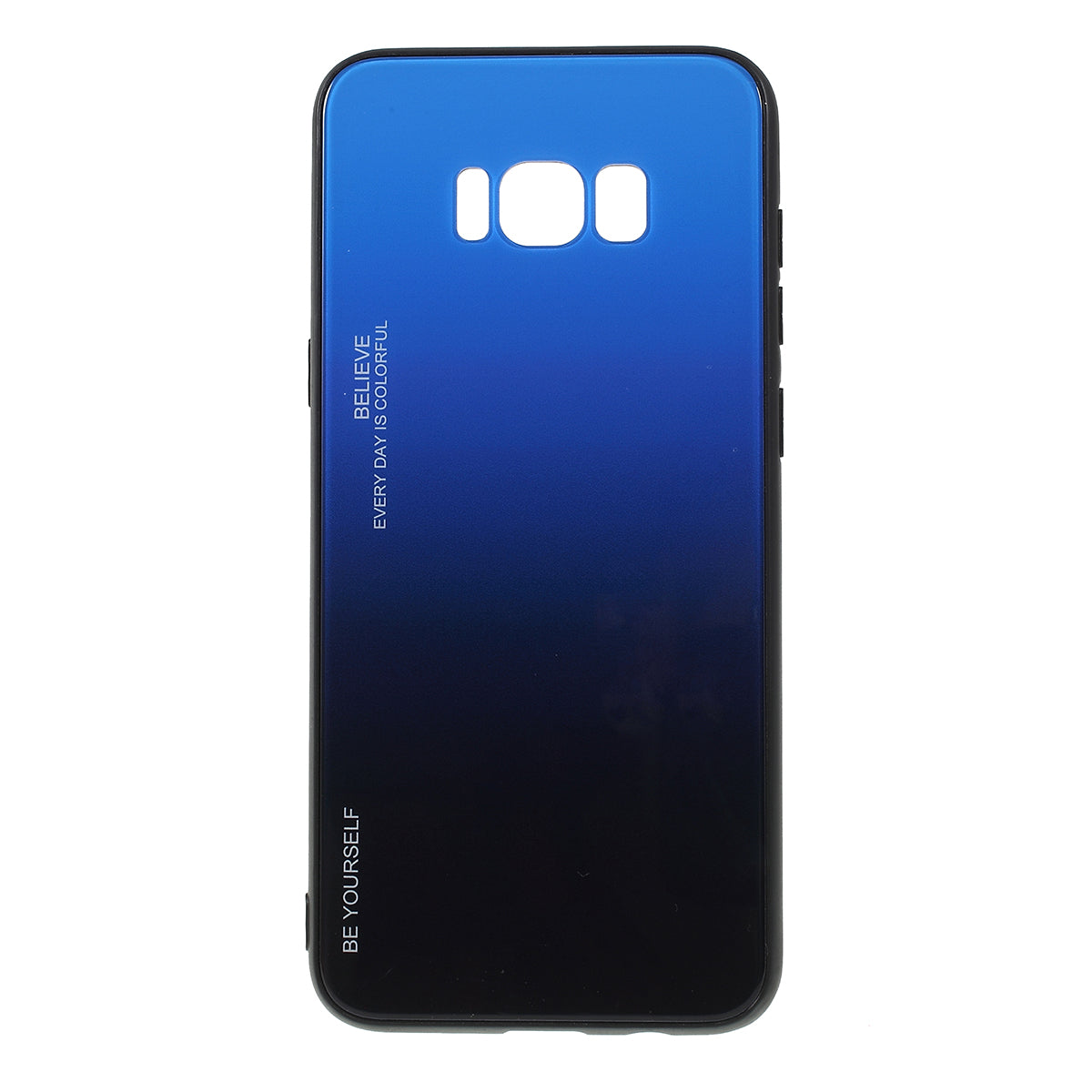 Gradient Color Glass + PC + TPU Phone Case for Samsung Galaxy S8 Plus G955
