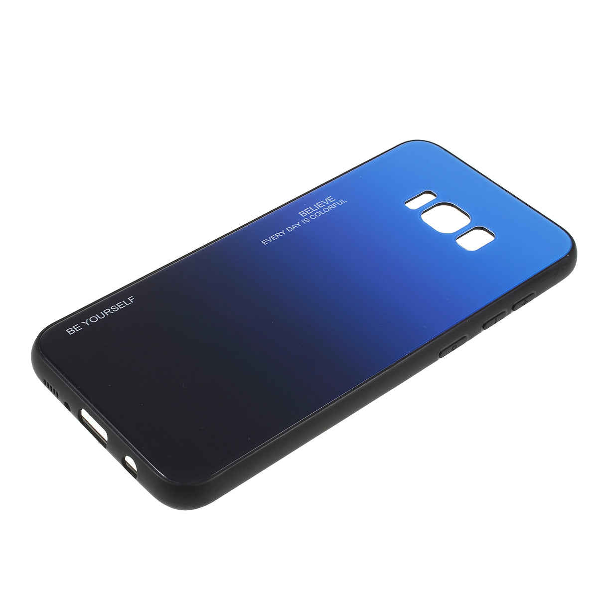 Gradient Color Glass + PC + TPU Phone Case for Samsung Galaxy S8 Plus G955