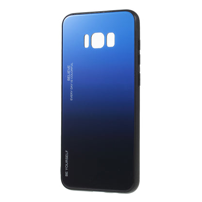 Gradient Color Glass + PC + TPU Phone Case for Samsung Galaxy S8 Plus G955
