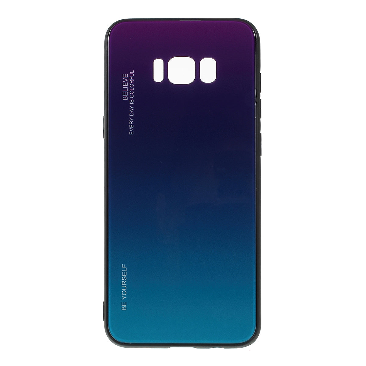 Gradient Color Glass + PC + TPU Phone Case for Samsung Galaxy S8 Plus G955