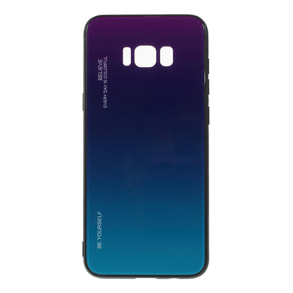 Gradient Color Glass + PC + TPU Phone Case for Samsung Galaxy S8 Plus G955