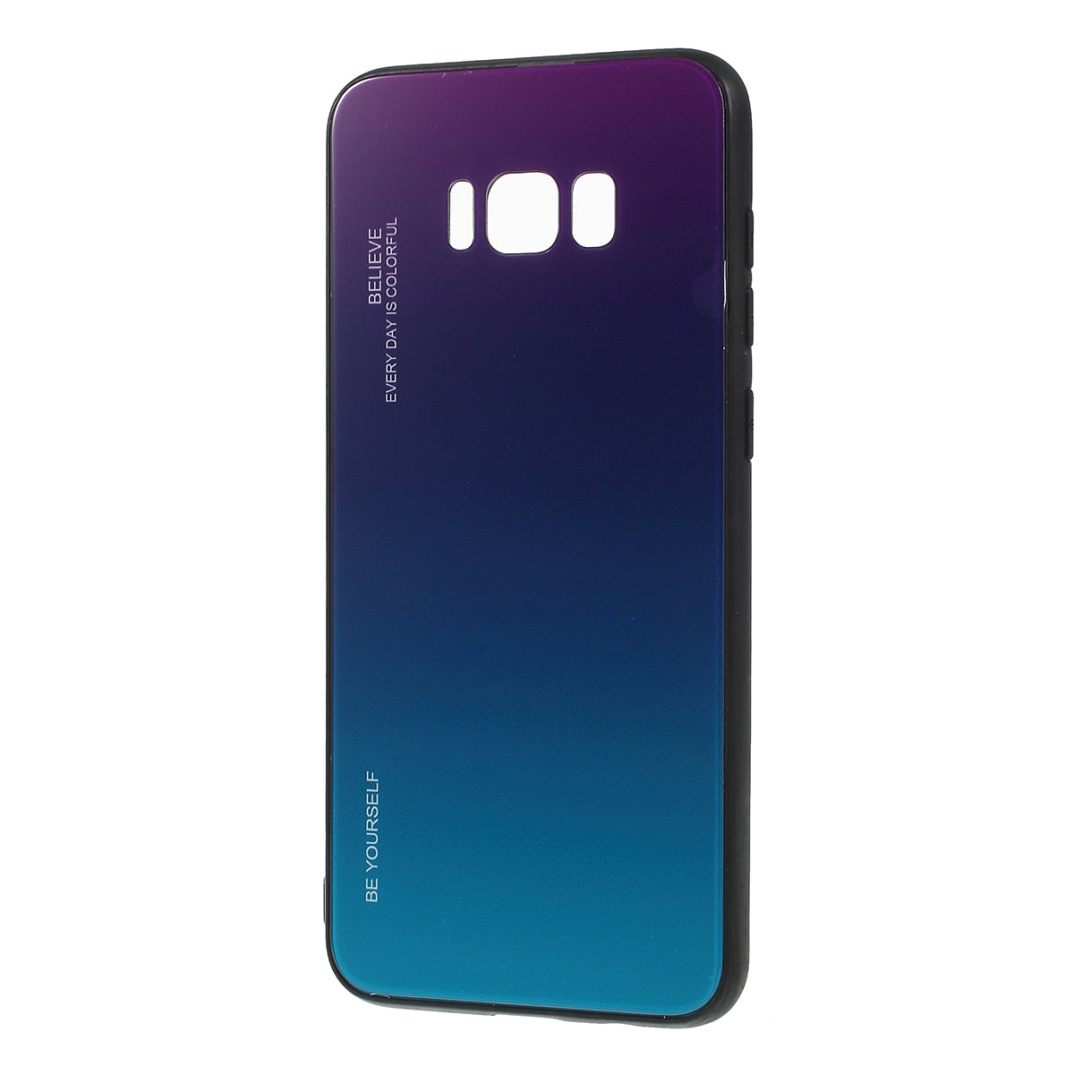 Gradient Color Glass + PC + TPU Phone Case for Samsung Galaxy S8 Plus G955