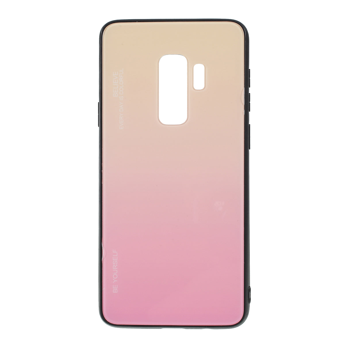 Gradient Color Glass + PC + TPU Phone Case for Samsung Galaxy S9 Plus G965