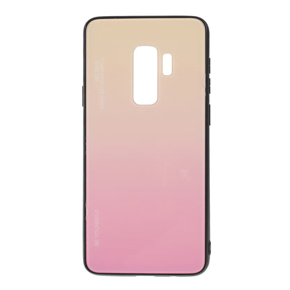 Gradient Color Glass + PC + TPU Phone Case for Samsung Galaxy S9 Plus G965