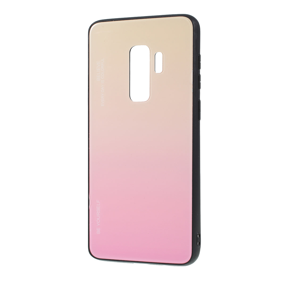 Gradient Color Glass + PC + TPU Phone Case for Samsung Galaxy S9 Plus G965
