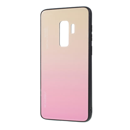 Gradient Color Glass + PC + TPU Phone Case for Samsung Galaxy S9 Plus G965