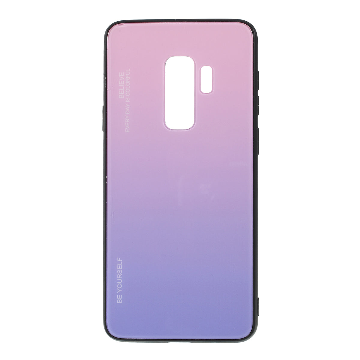 Gradient Color Glass + PC + TPU Phone Case for Samsung Galaxy S9 Plus G965