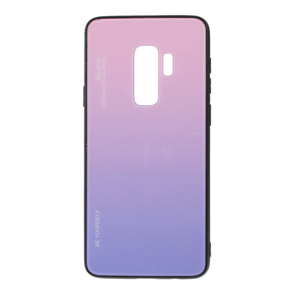 Gradient Color Glass + PC + TPU Phone Case for Samsung Galaxy S9 Plus G965