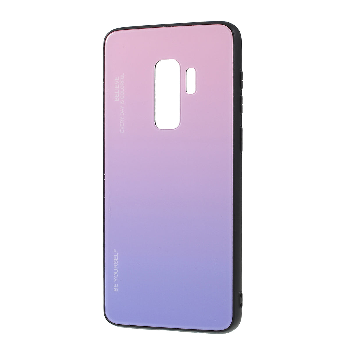 Gradient Color Glass + PC + TPU Phone Case for Samsung Galaxy S9 Plus G965