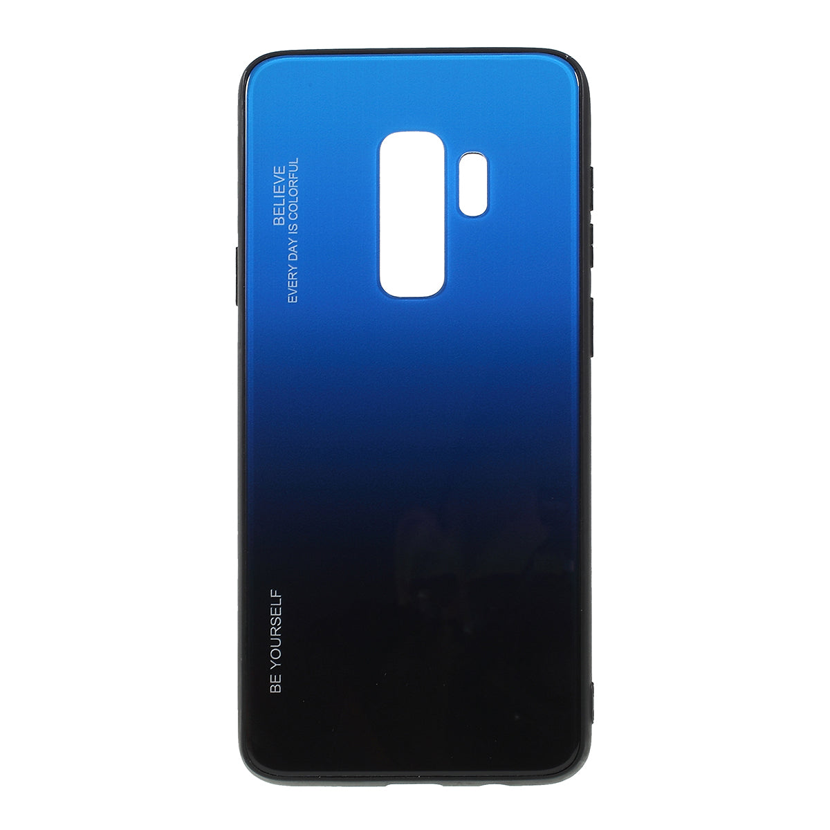 Gradient Color Glass + PC + TPU Phone Case for Samsung Galaxy S9 Plus G965