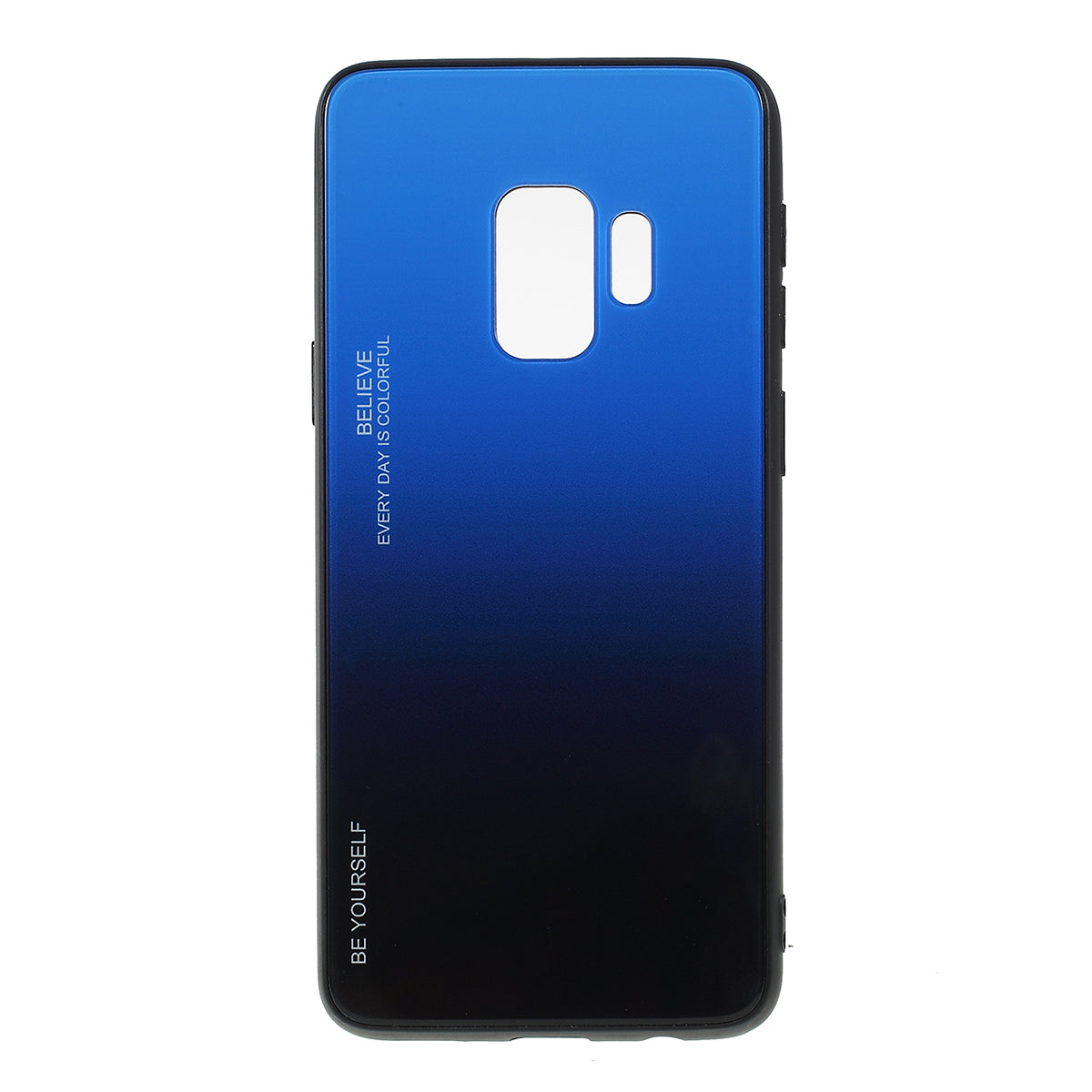 Gradient Color Glass + PC + TPU Phone Case for Samsung Galaxy S9 G960