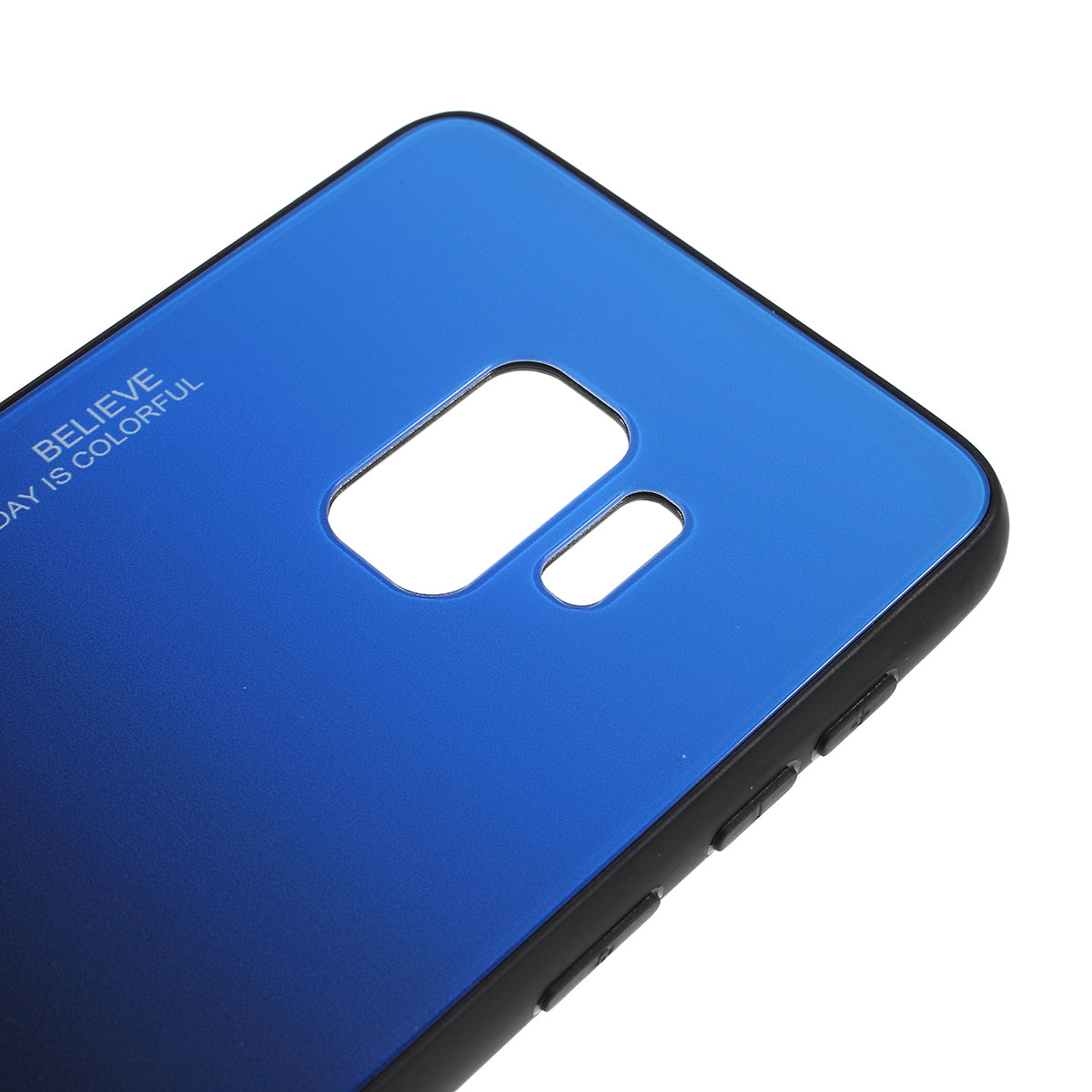 Gradient Color Glass + PC + TPU Phone Case for Samsung Galaxy S9 G960