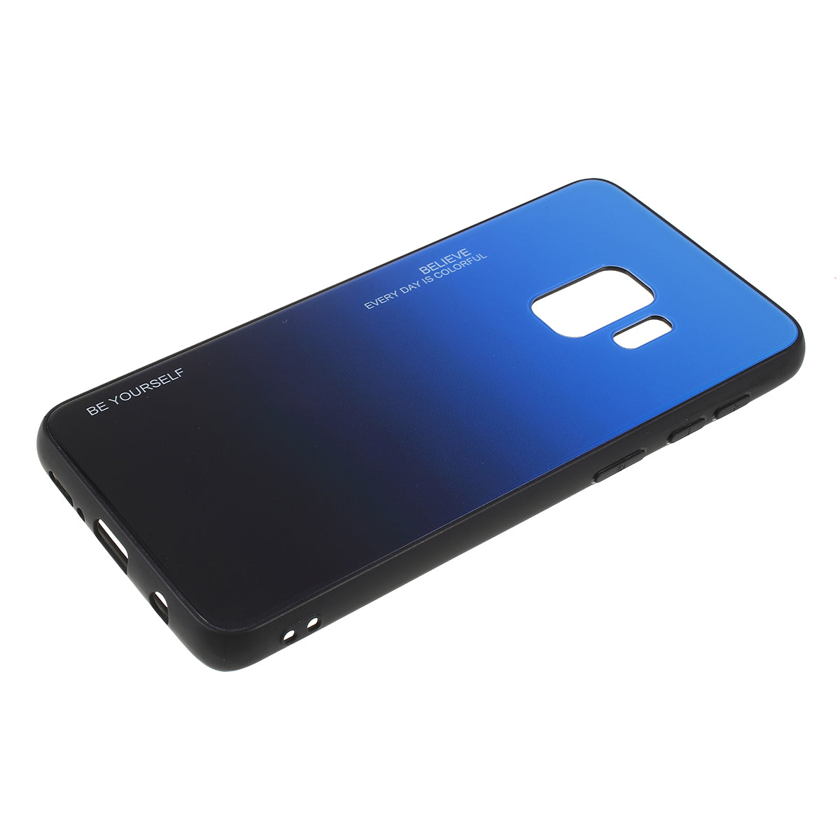 Gradient Color Glass + PC + TPU Phone Case for Samsung Galaxy S9 G960