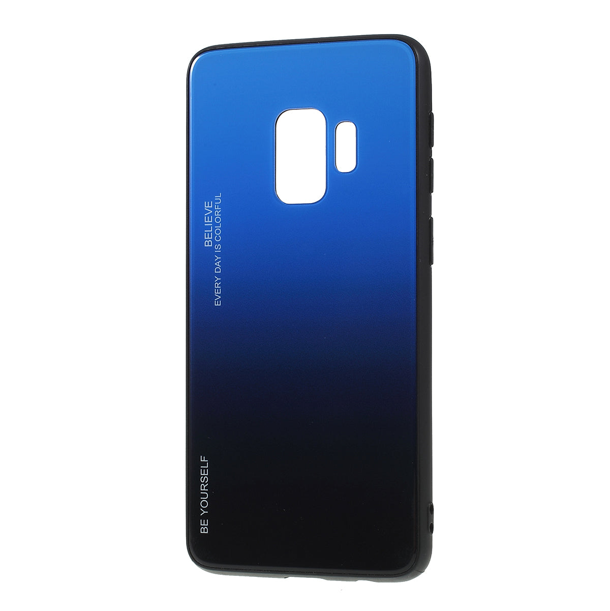 Gradient Color Glass + PC + TPU Phone Case for Samsung Galaxy S9 G960