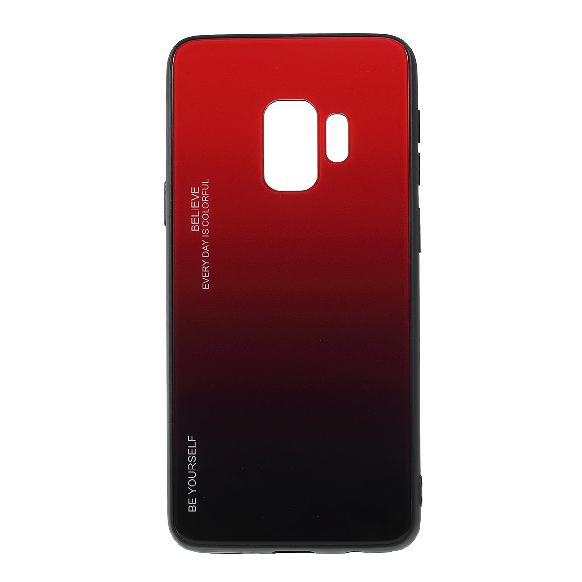 Gradient Color Glass + PC + TPU Phone Case for Samsung Galaxy S9 G960