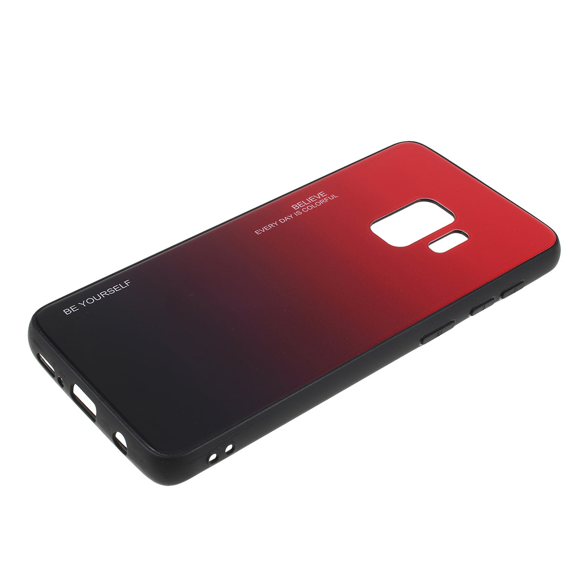 Gradient Color Glass + PC + TPU Phone Case for Samsung Galaxy S9 G960