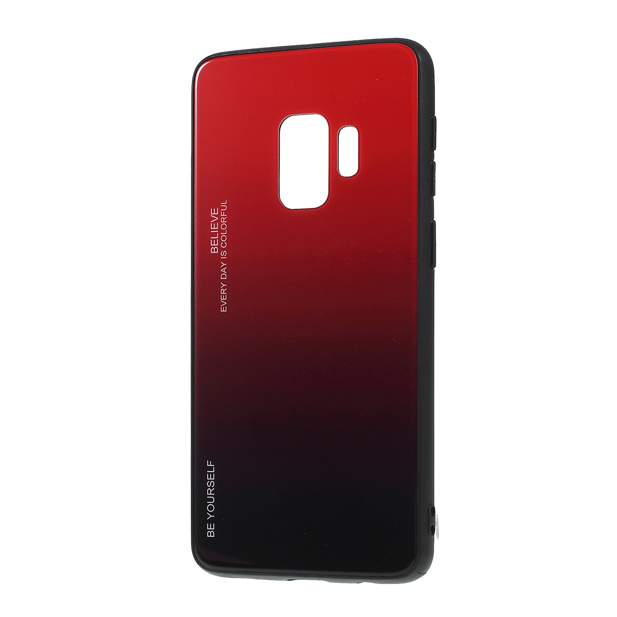 Gradient Color Glass + PC + TPU Phone Case for Samsung Galaxy S9 G960
