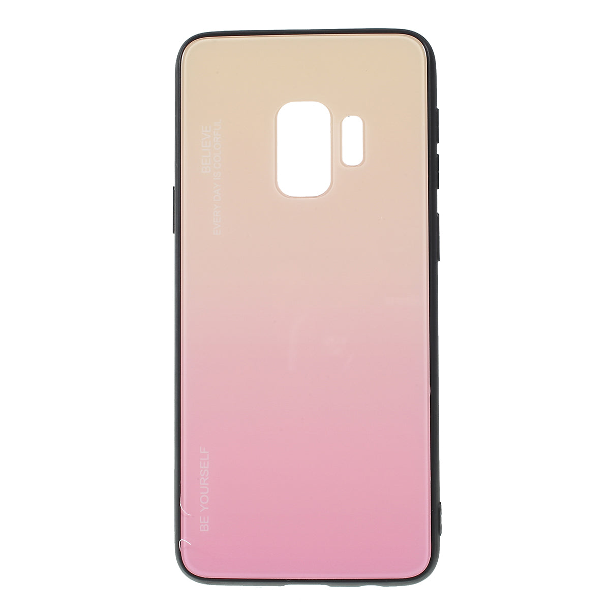 Gradient Color Glass + PC + TPU Phone Case for Samsung Galaxy S9 G960