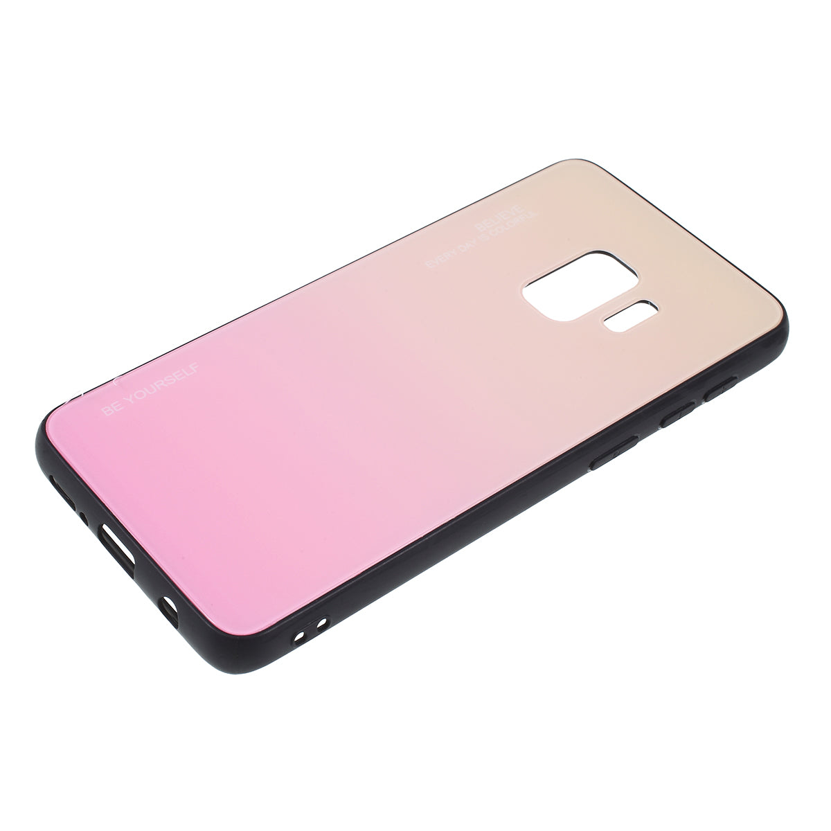 Gradient Color Glass + PC + TPU Phone Case for Samsung Galaxy S9 G960