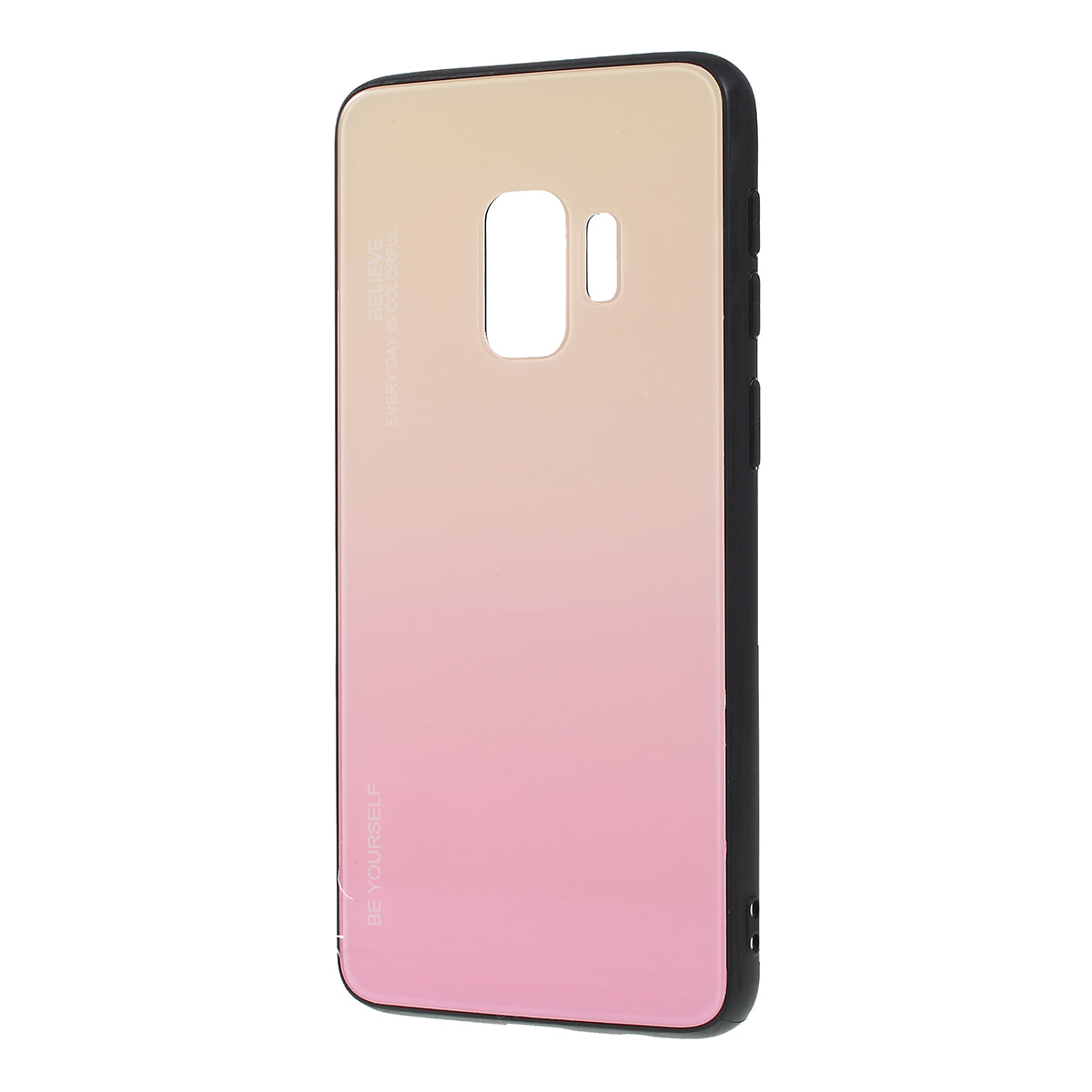 Gradient Color Glass + PC + TPU Phone Case for Samsung Galaxy S9 G960